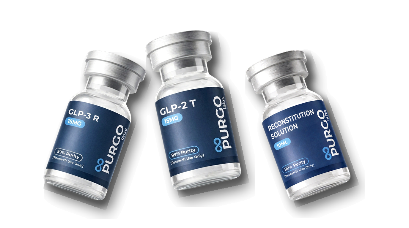 Top-rated US research peptide vials — GLP-3 R, GLP-2 T, BAC Water